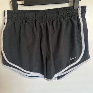 Nike Women's Charcoal Running Shorts with White Trim